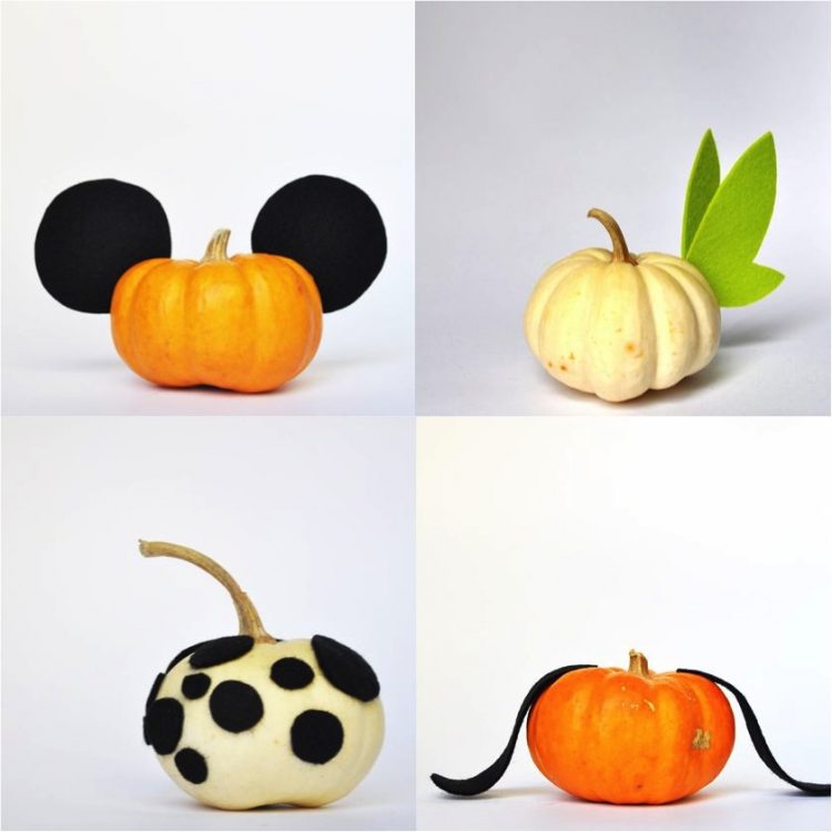 4 no carve ways to decorate a pumpkin...