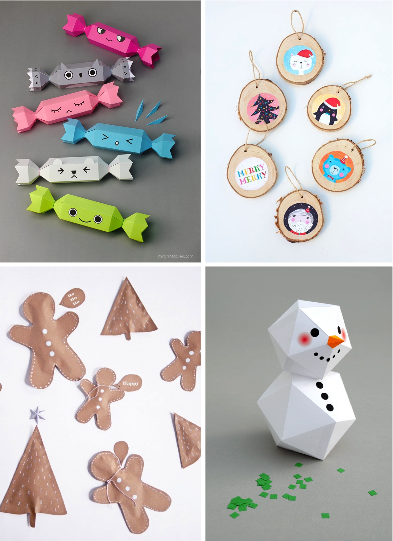 "four easy Christmas crafts for kids"