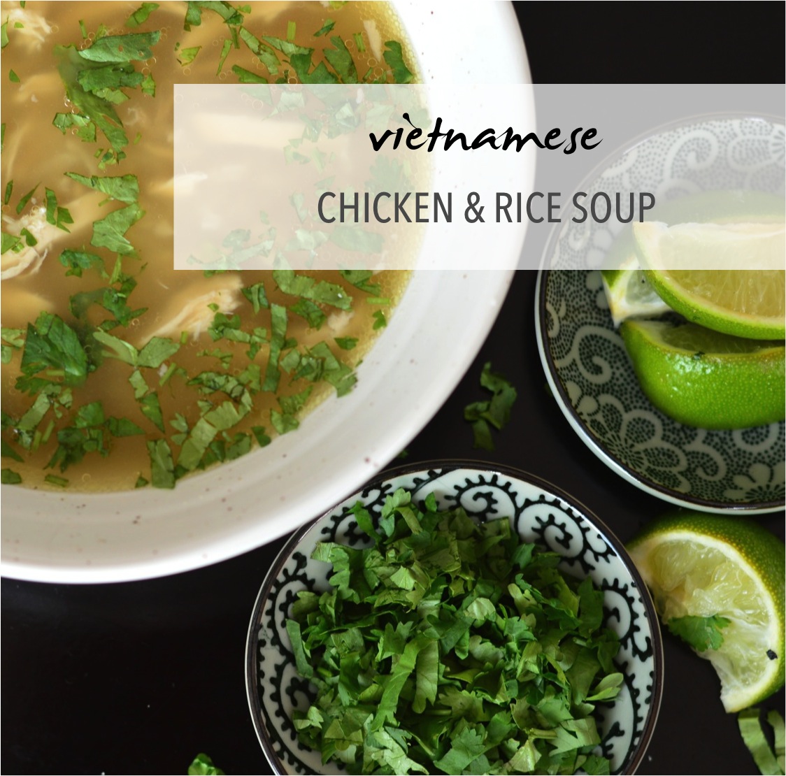 vietnamese chicken ad rice soup