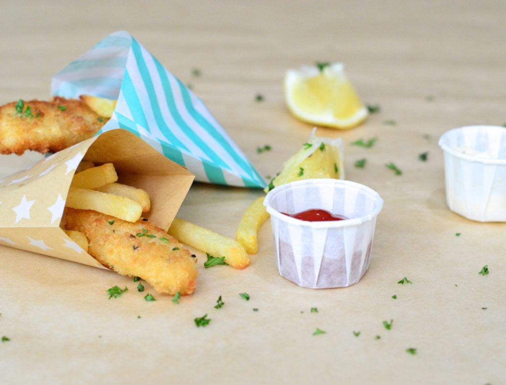 Mini Fish Clips Easy party food recipes: Mini fish & chips