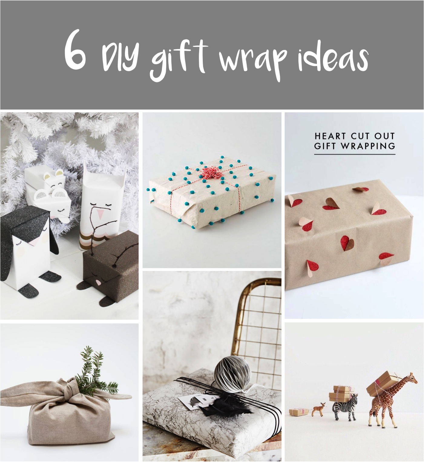 DIY christmas gift wrap ideas
