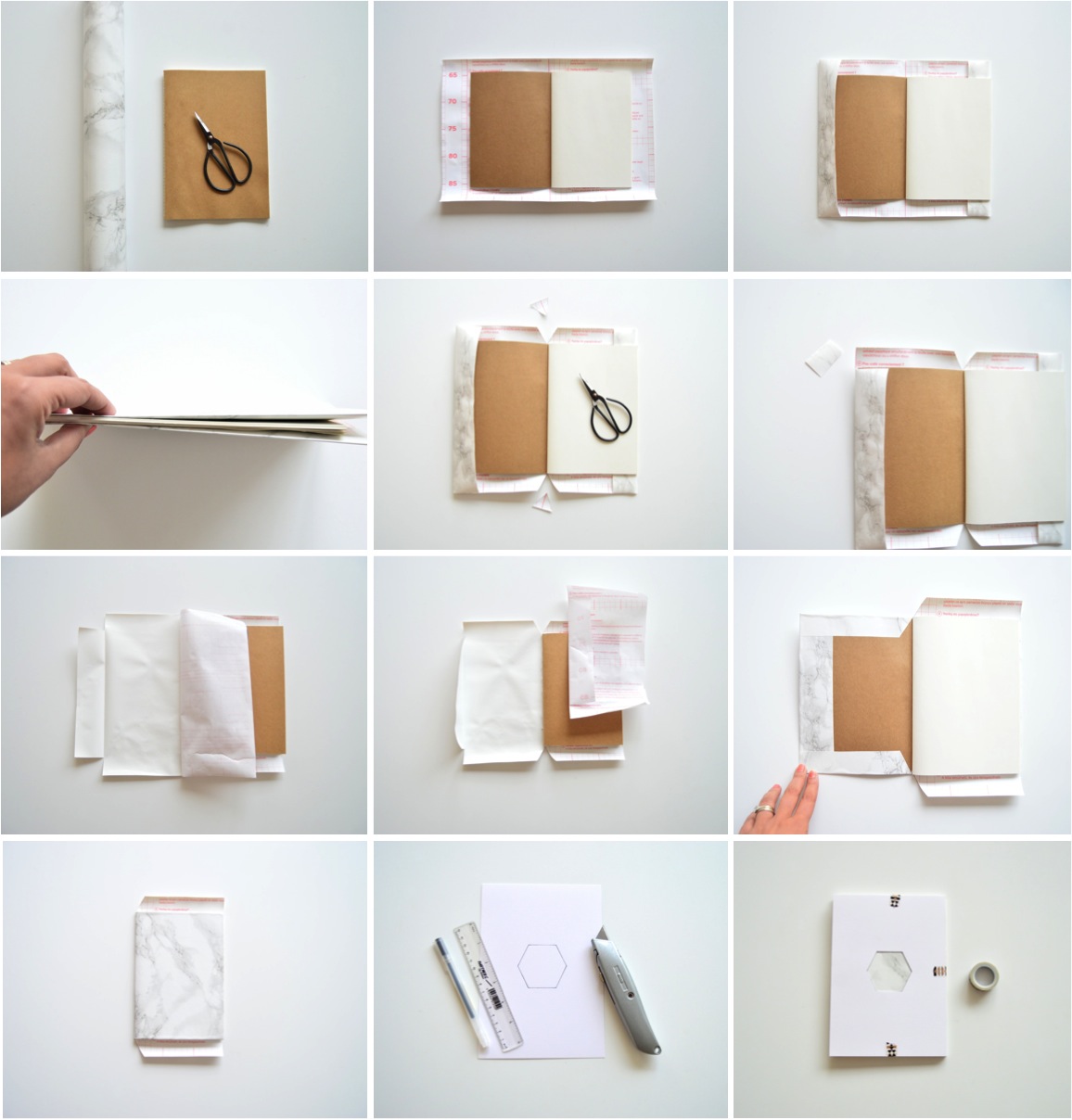 how to cover notebook with contact paper