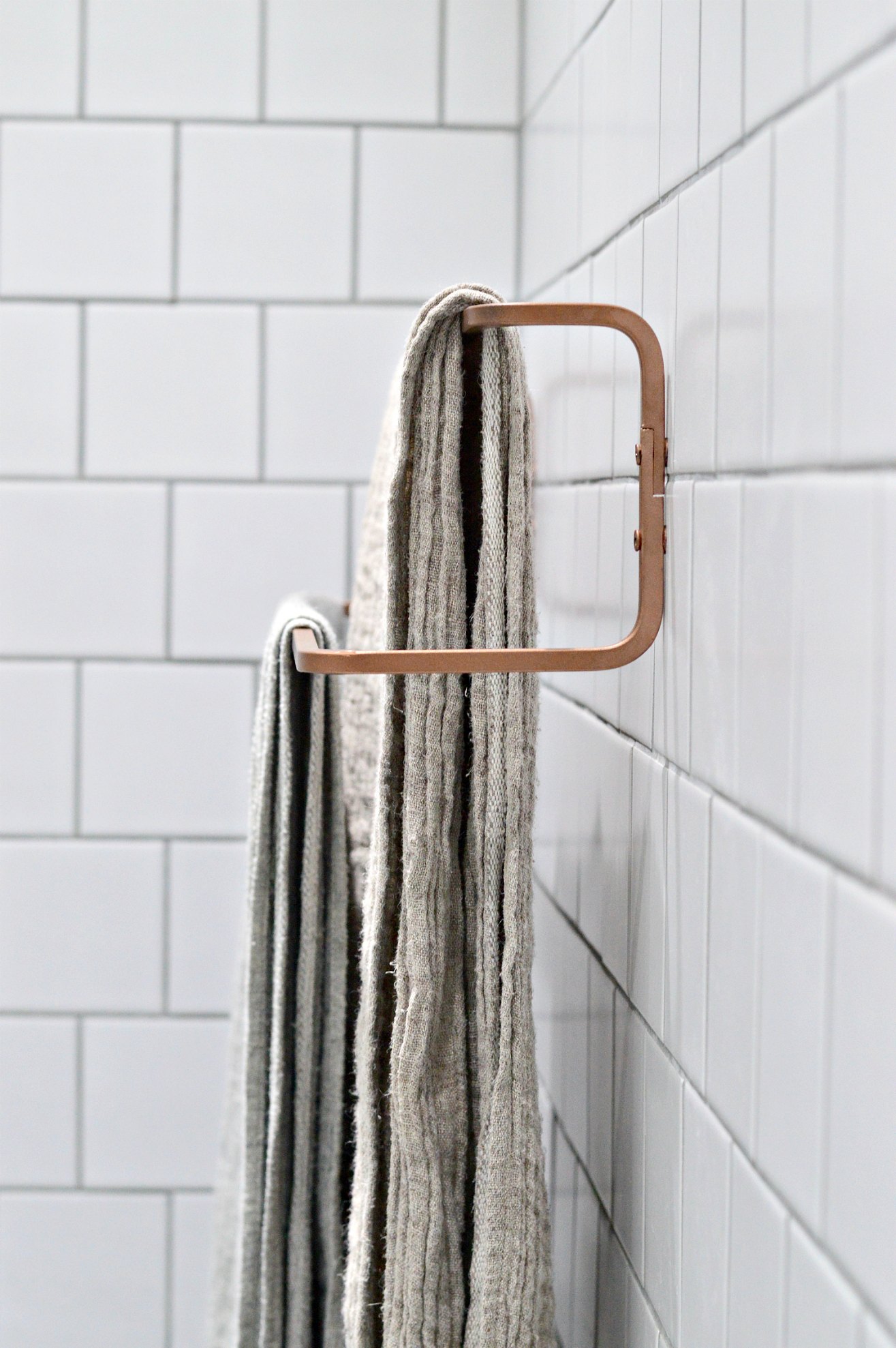 ikea bathroom hack towel rail
