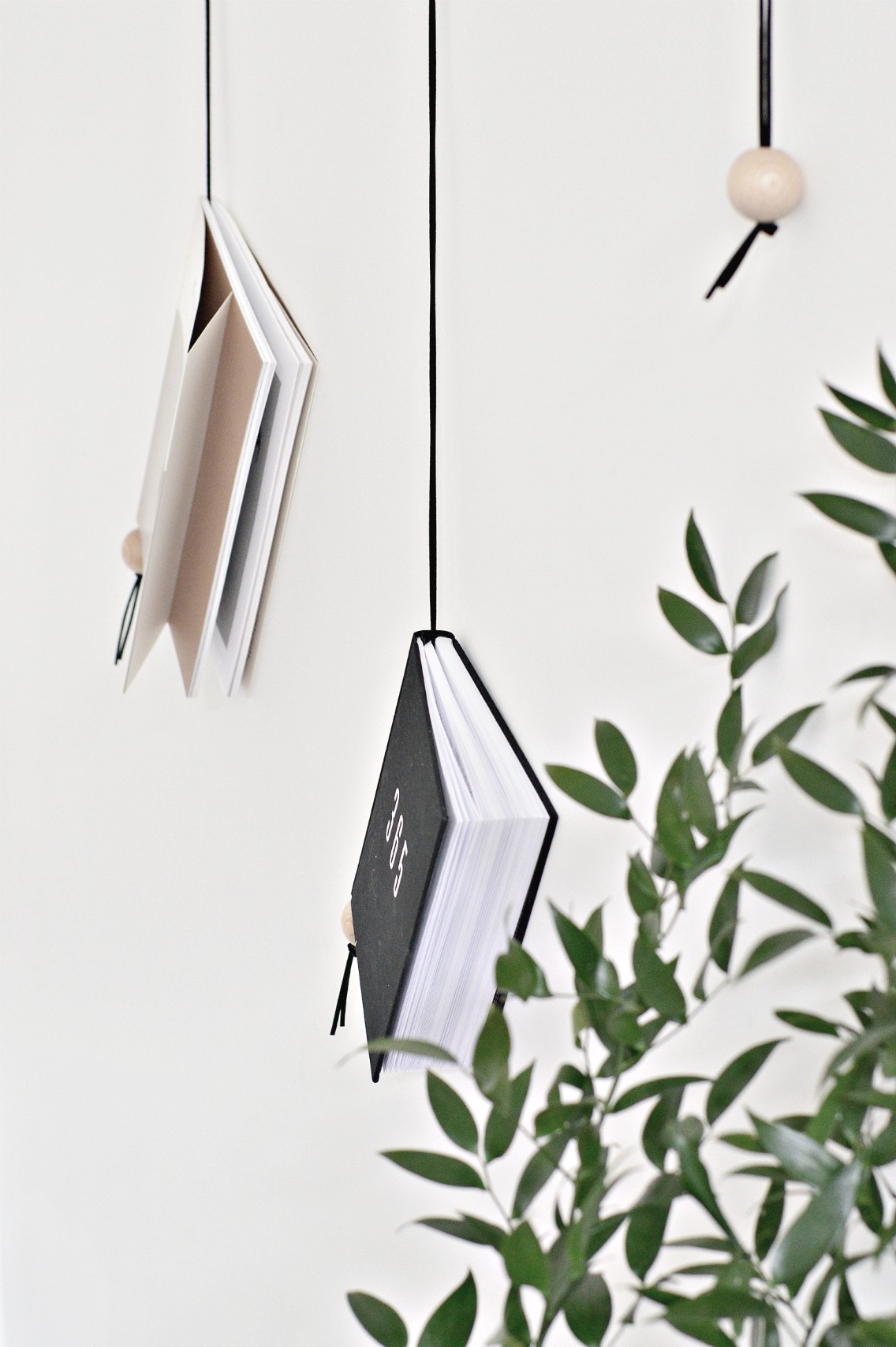 minimal hanging magazine holder diy