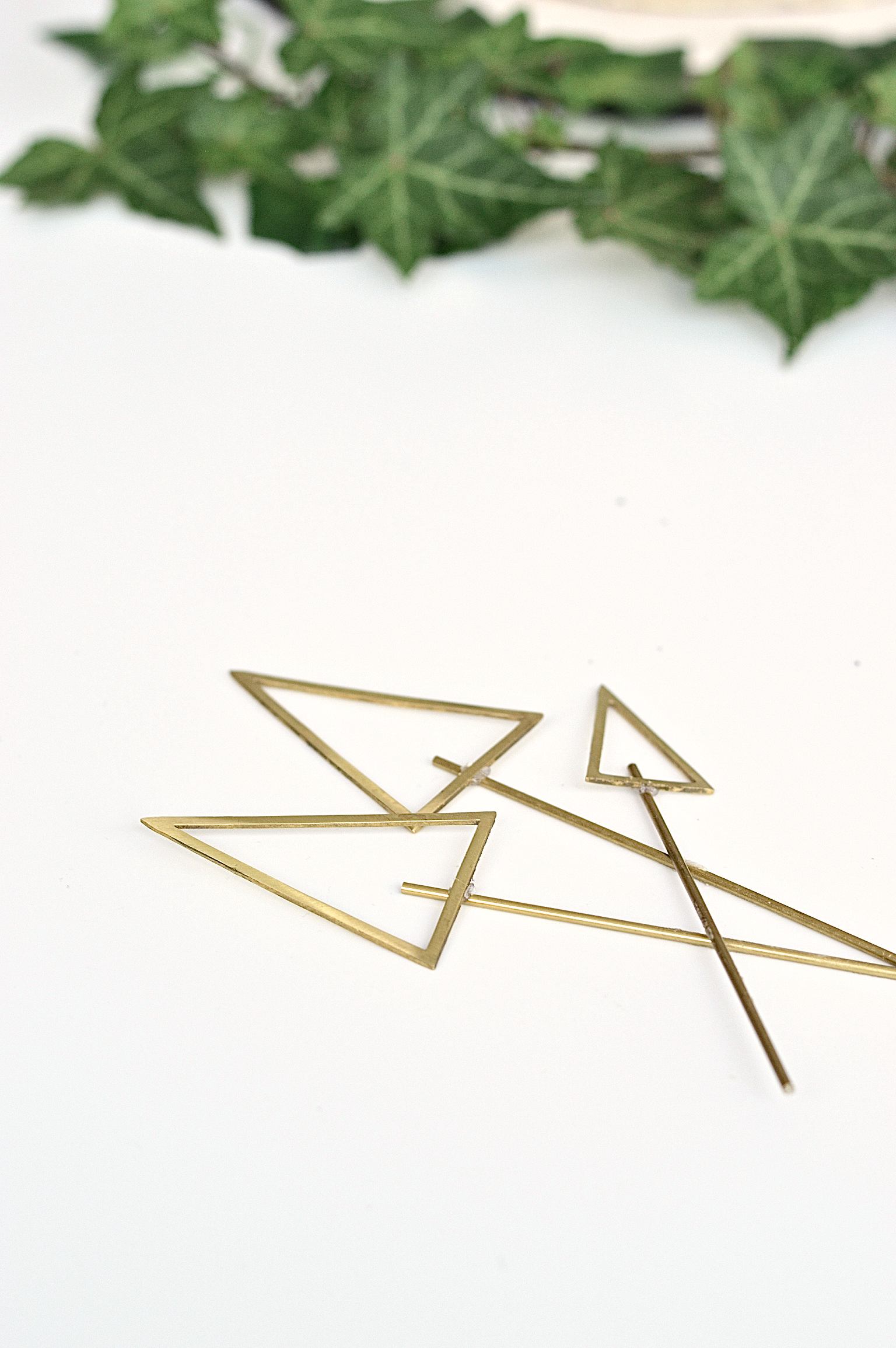DIY brass cake toppers