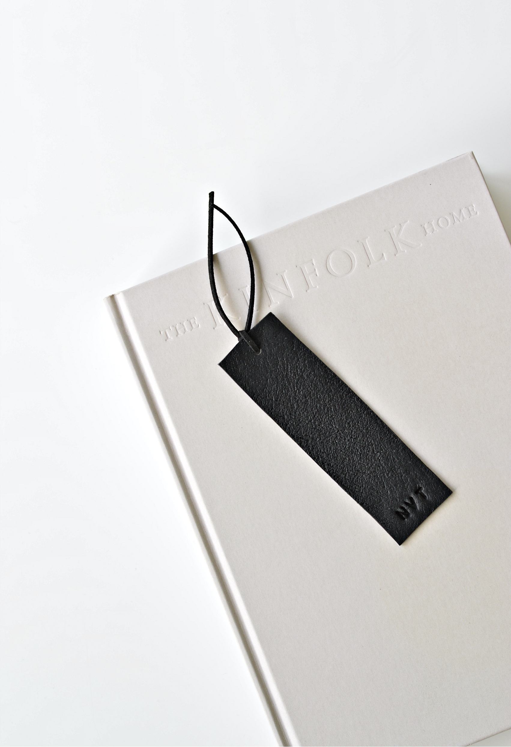 DIY personalized bookmarks fake leather