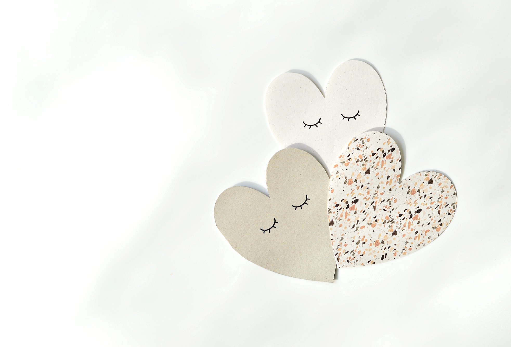 heart shaped cards printables