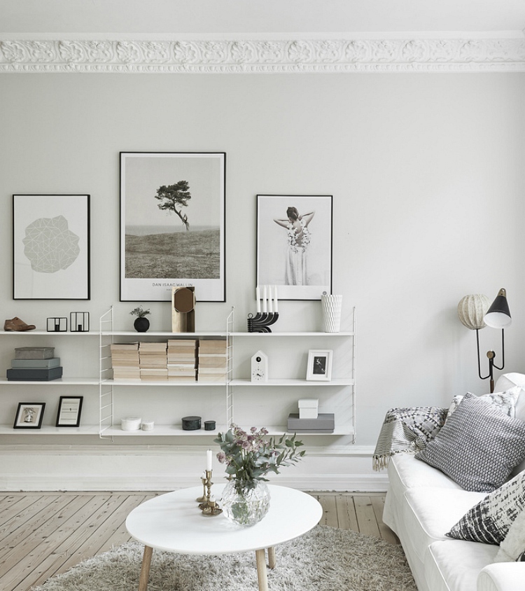 Modern Scandinavian Shelving Units, How To Style Open Shelves In Living Room