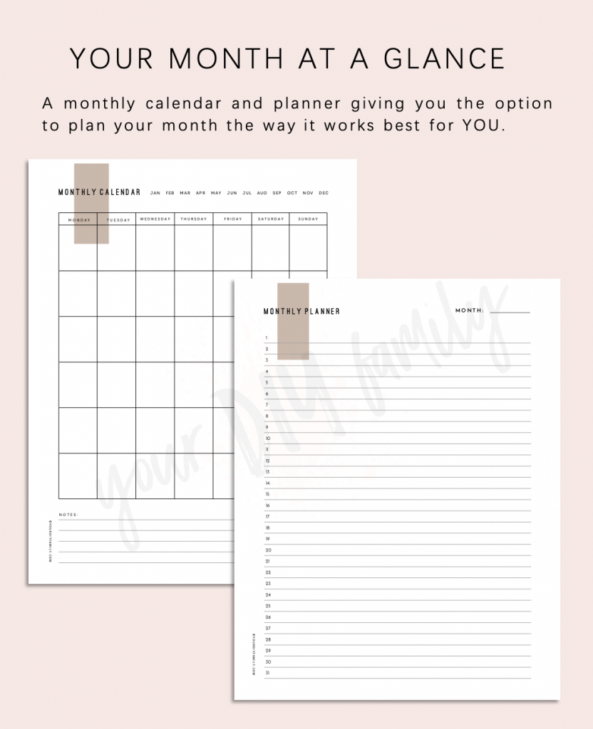 the best printable planner - DIY home decor - Your DIY Family