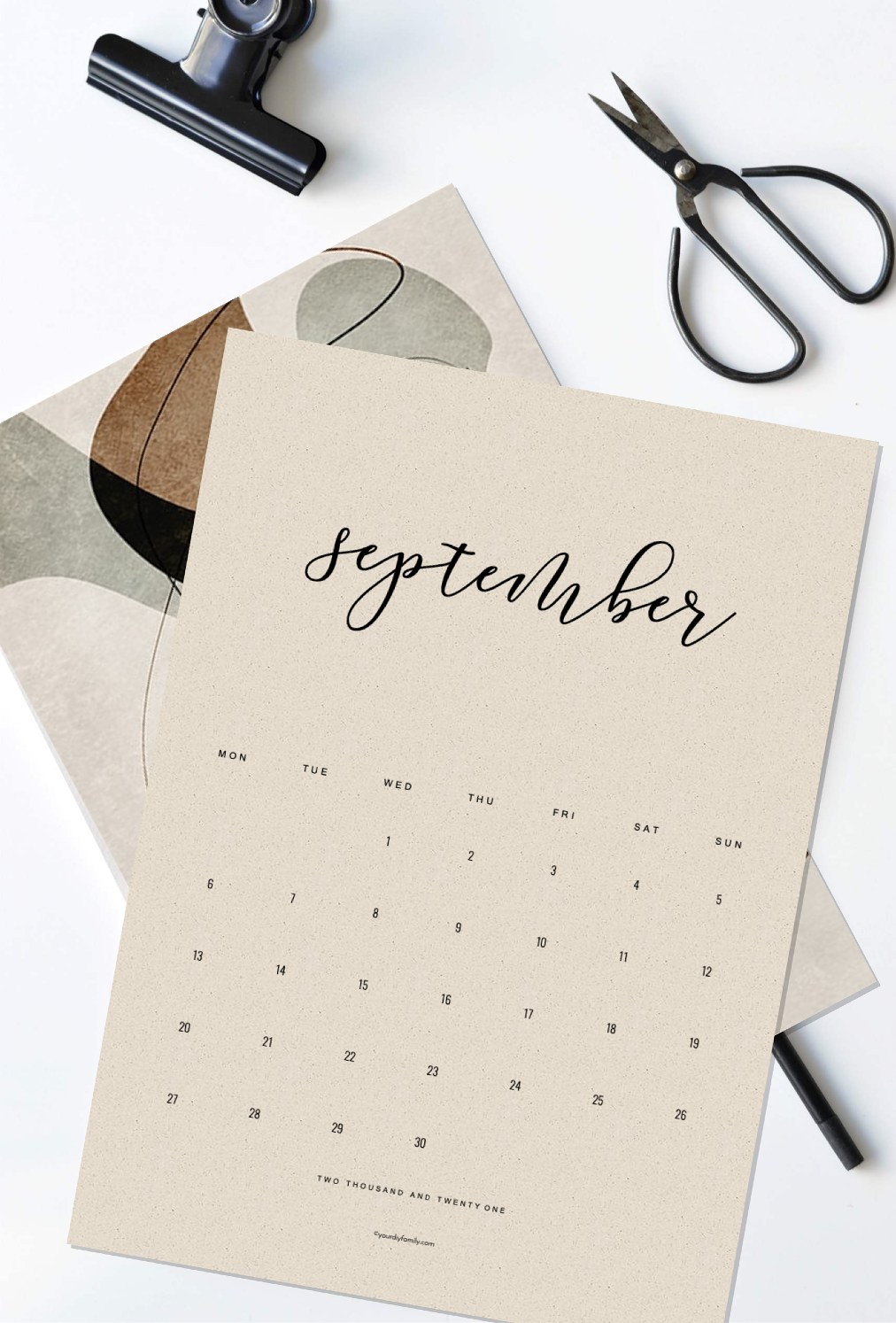 month by month calendar printable 2021