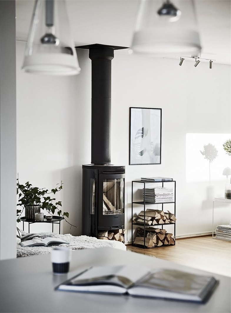 Scandinavian style fireplace ideas