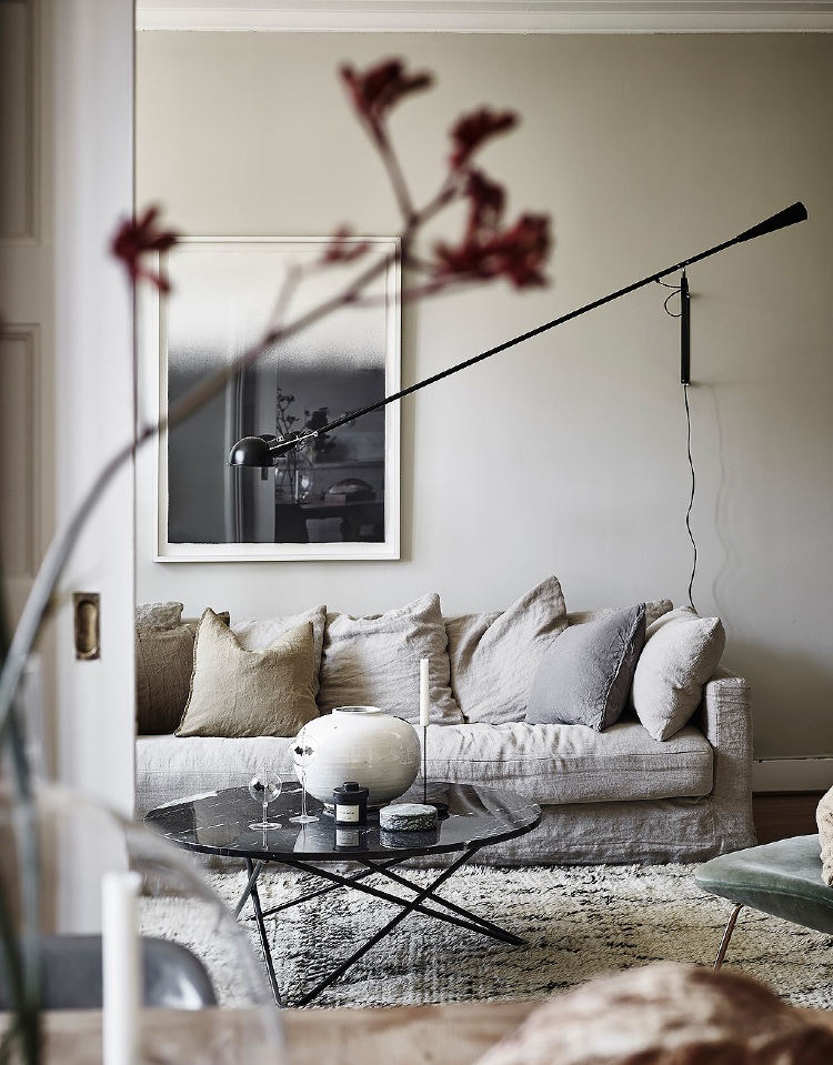 Scandinavian living room lighting ideas