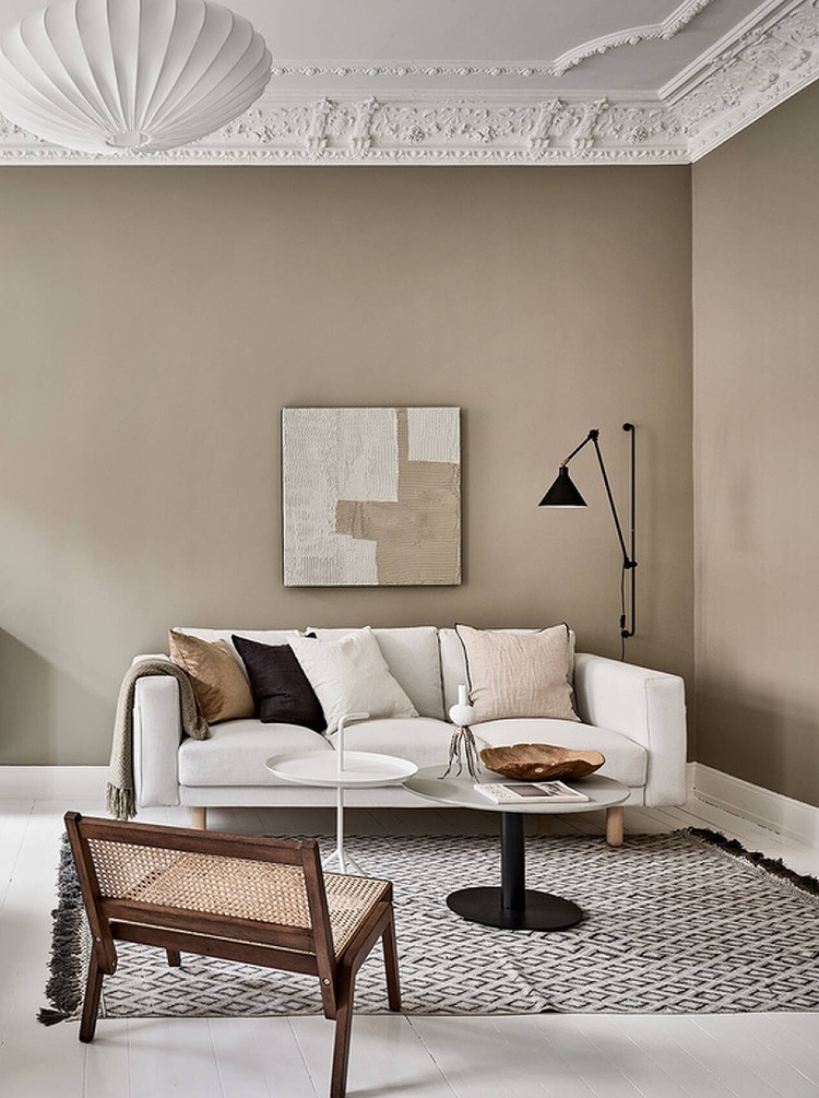 beige walls living room