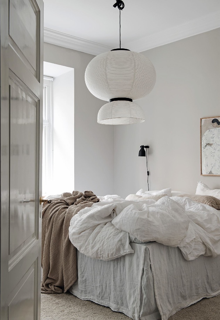 small grey bedroom