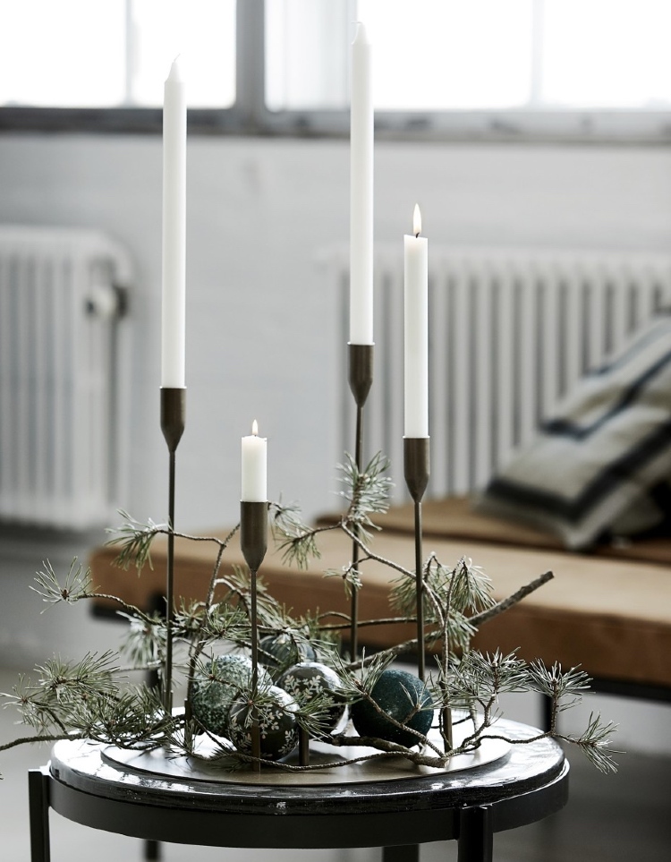 Christmas candles display ideas