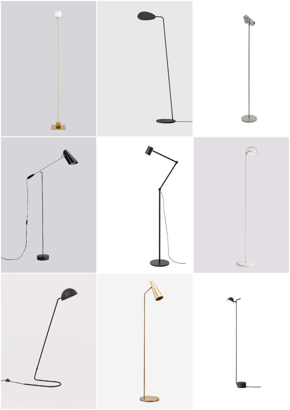 minimalist floor lamps