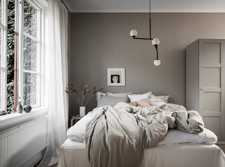 grey-beige-Scandinavian-bedroom