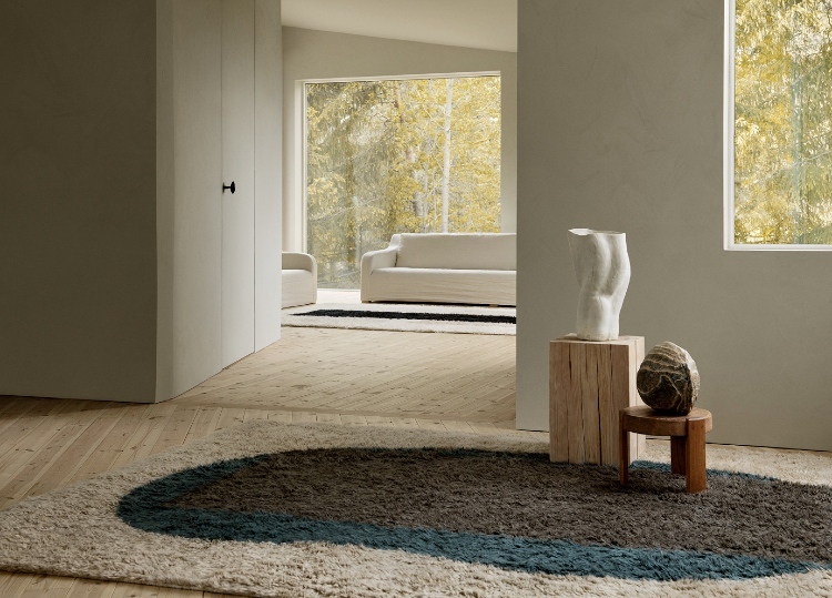 minimalist abstract rugs