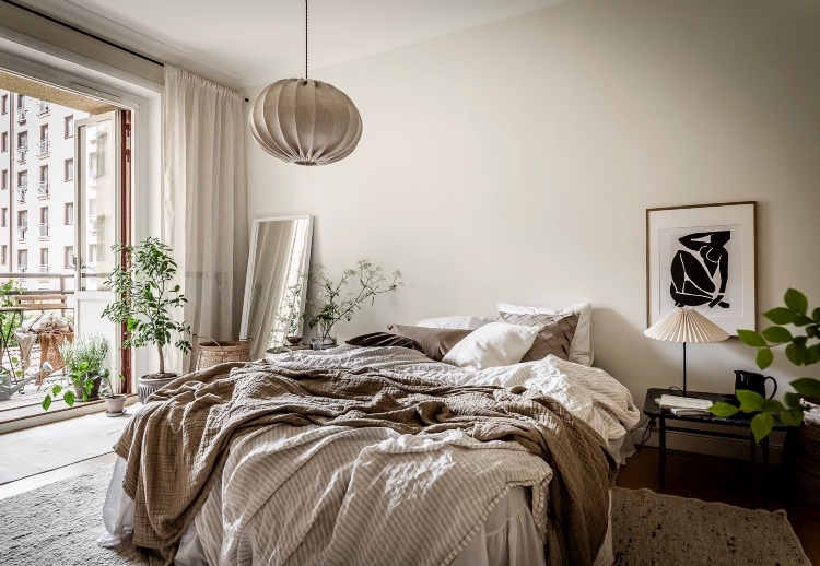cozy Scandinavian bedroom
