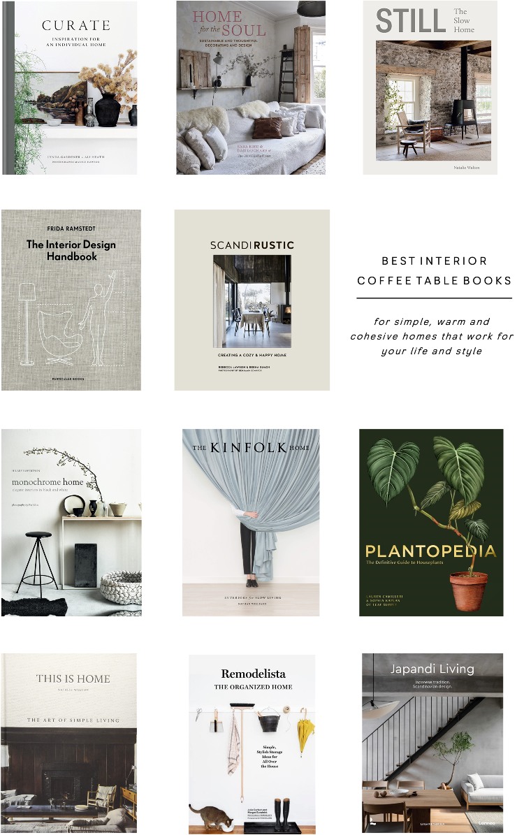 best coffee table books for simple interior design