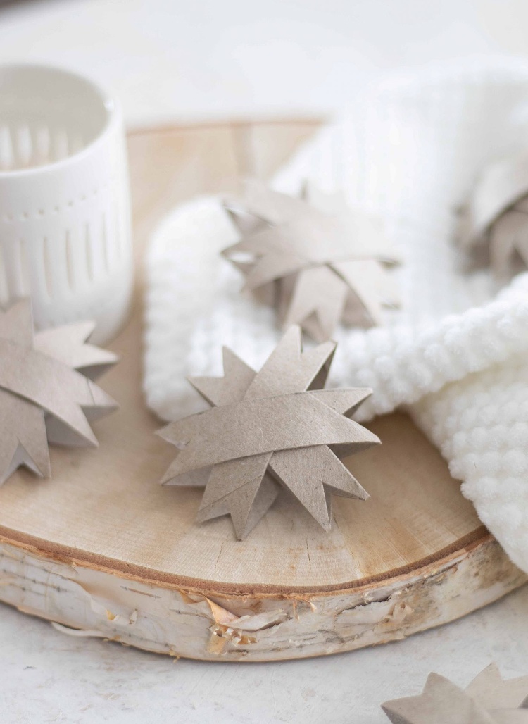 toilet paper roll Christmas tree ornaments
