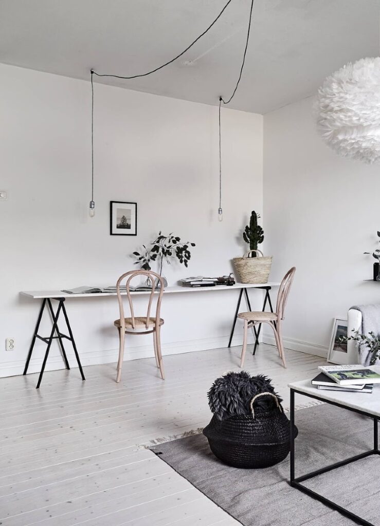 Photo inspiration: Monochromatic Minimalist Home Tour Reference: Home Tour Cozy And Minimal Monochrome Home