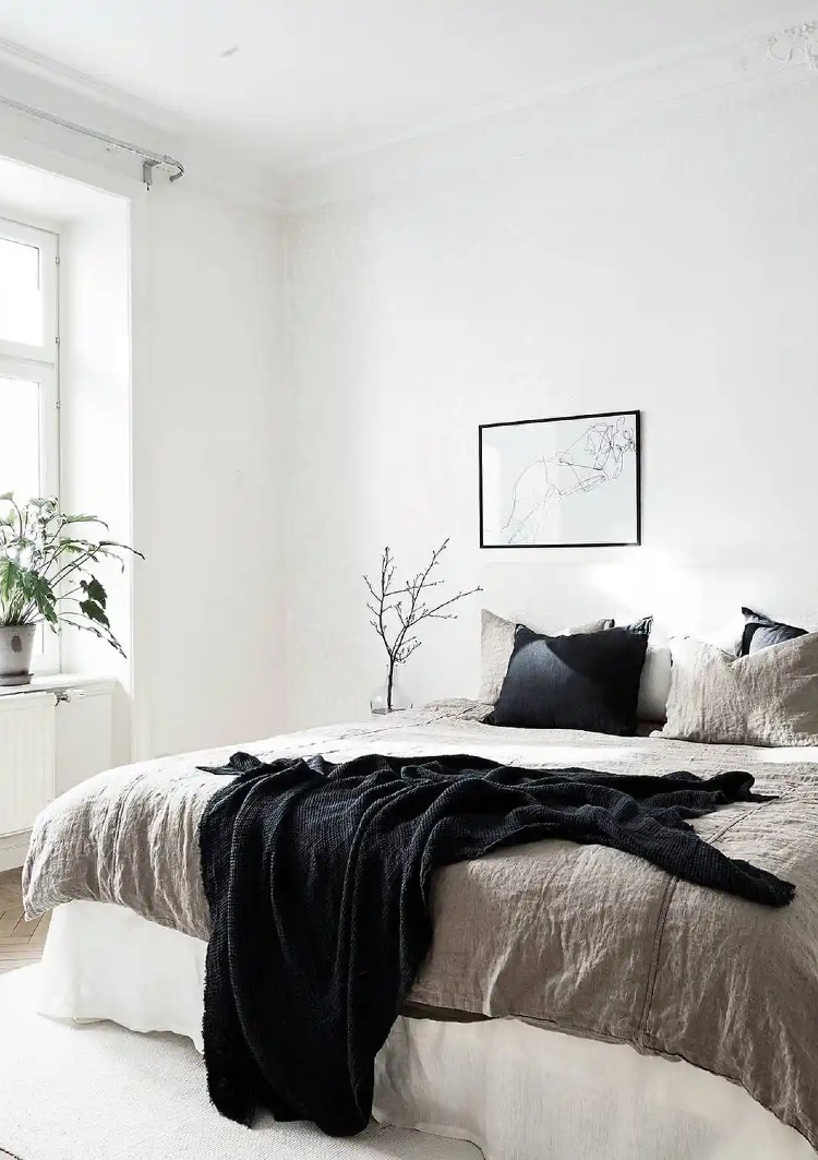 neutral colour combinations with white walls