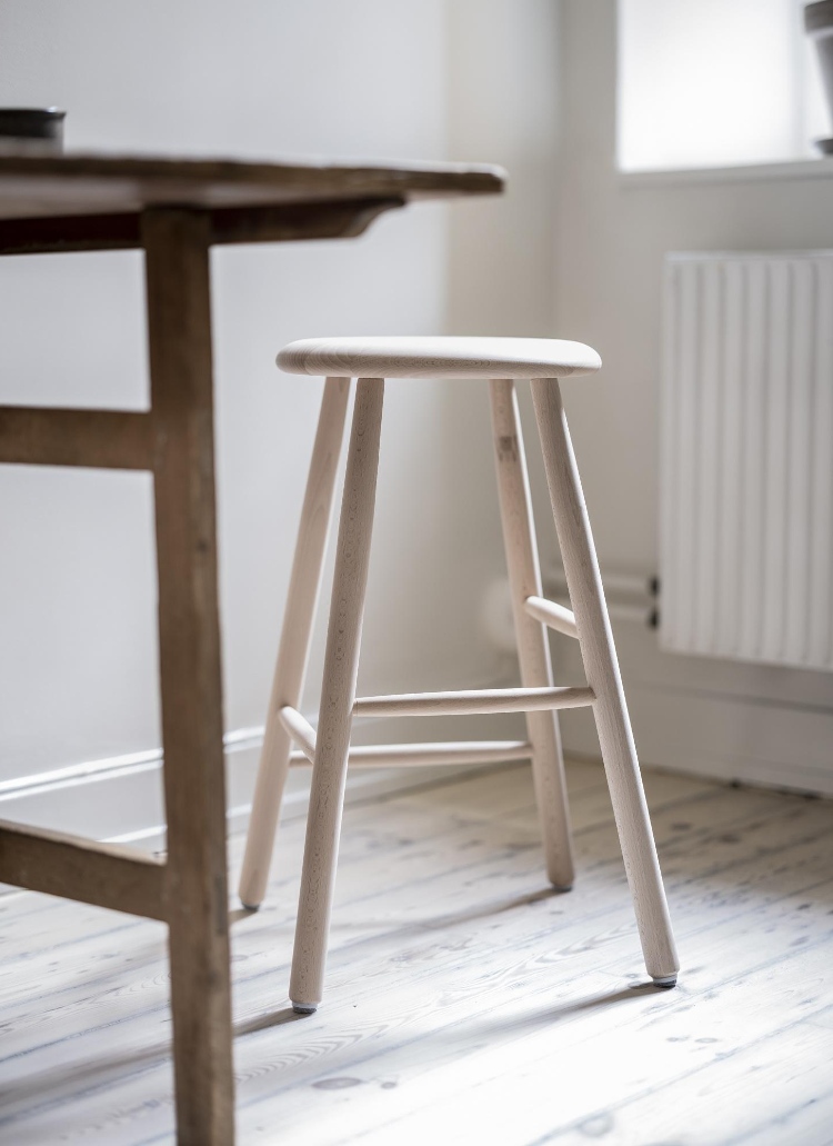 minimal wooden stool