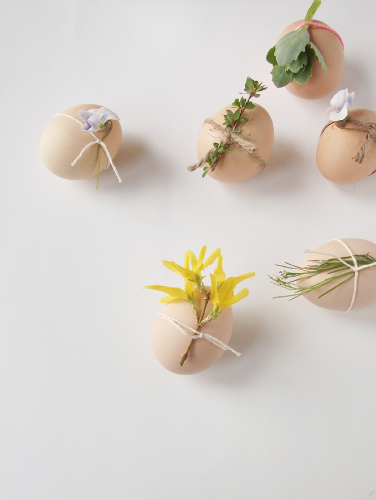nature easter eggs DIY