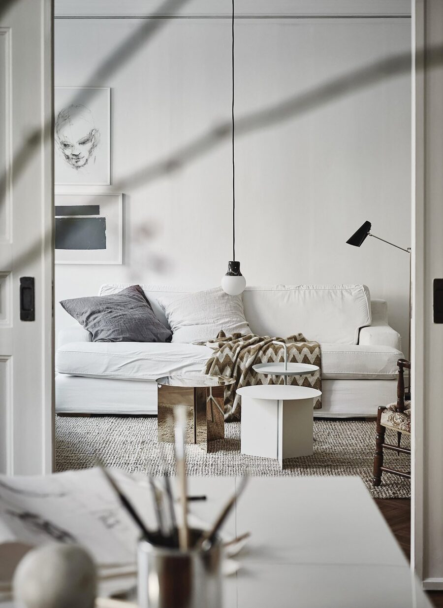 Curated visual reference: Gallery Detail: Home Tour White Scandinavian Home With A Mix Of Modern