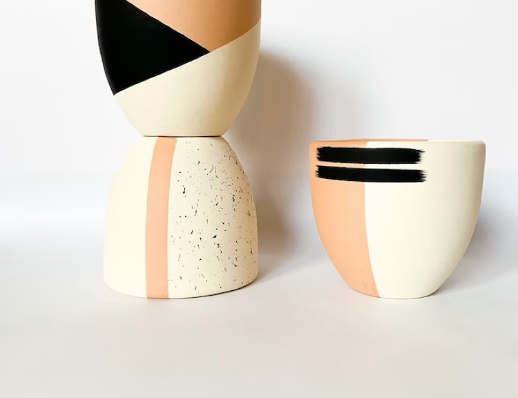 painted terracotta pots DIY