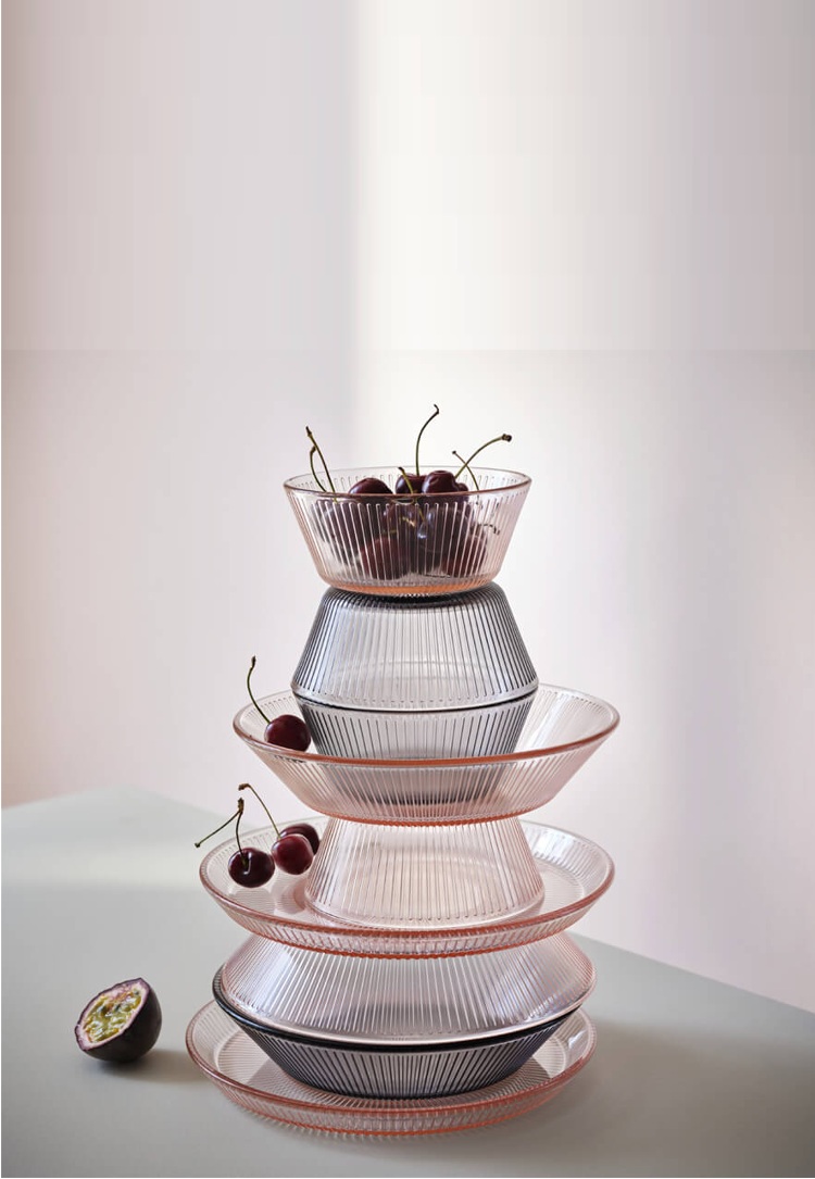 IKEA ridged glass plates