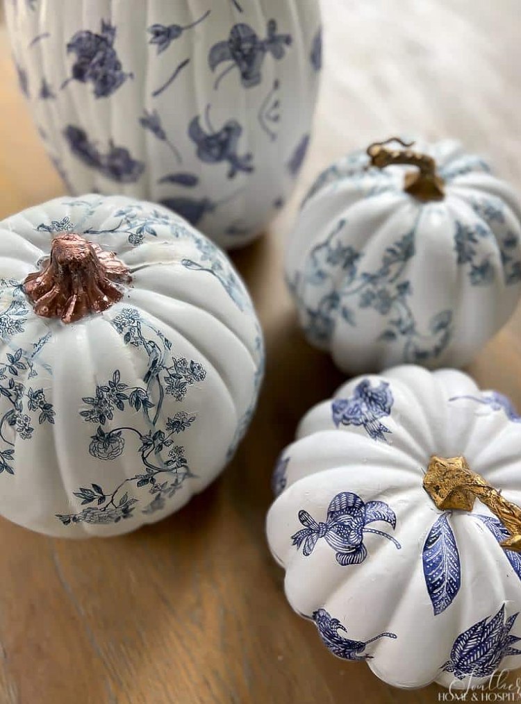 diy decoupage pumpkins