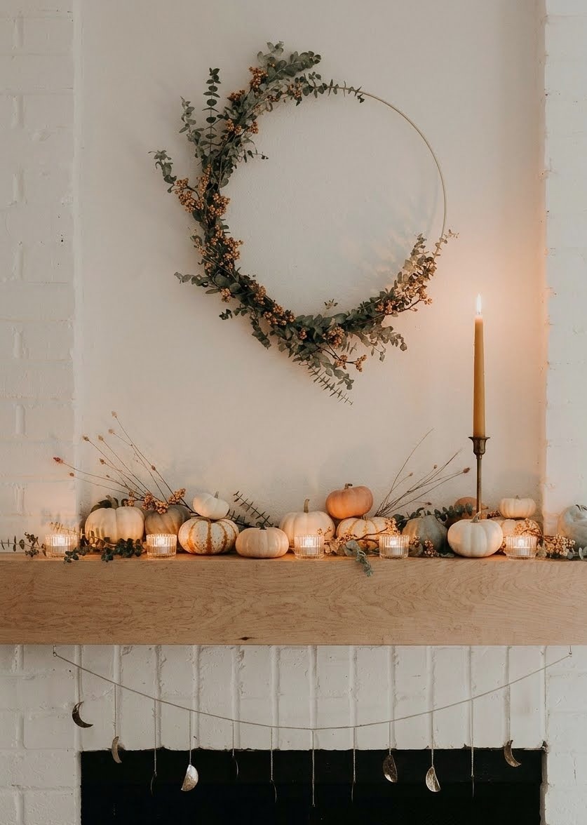 halloween mantle decor